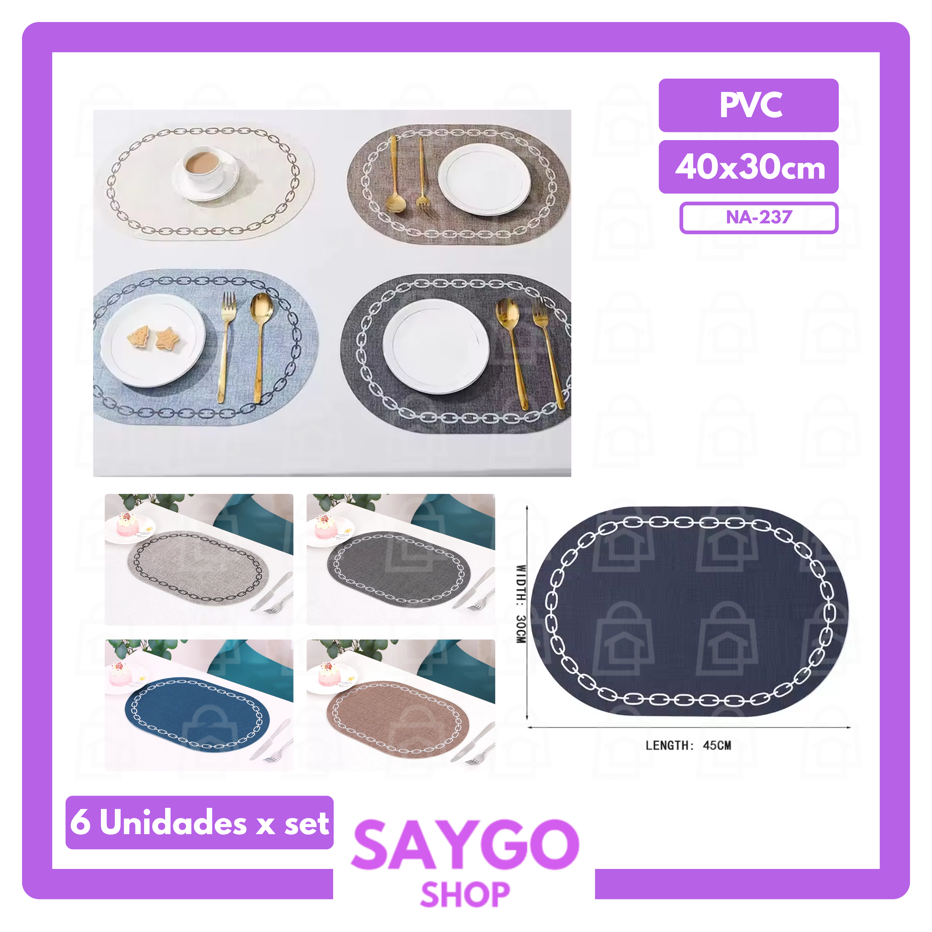 Individual de PVC cadena (SET)